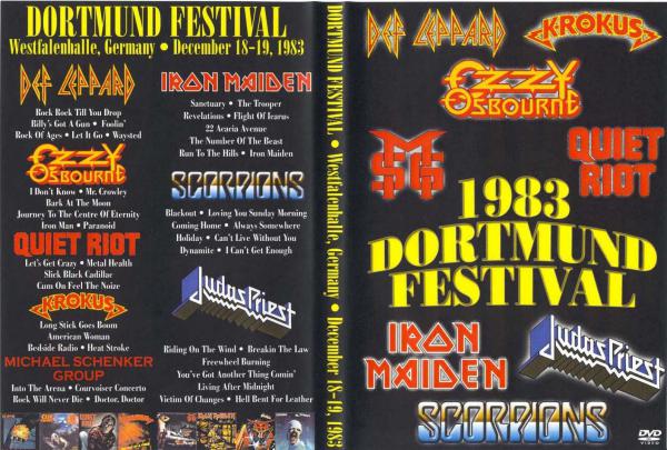 Iron Maiden,Scorpions,Judas Priest,Ozzy Osbourne,Quiet Riot,Def Lepard,Krokus,Michael Schenker Group - Heavy Metal Night 1983 Westfalenhalle Dortmund Germany  