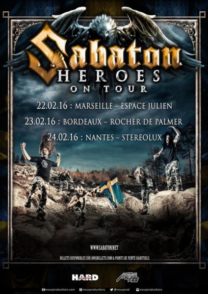 Sabaton -  2016-02-24 - Stereolux, Nantes, France (ProShot)