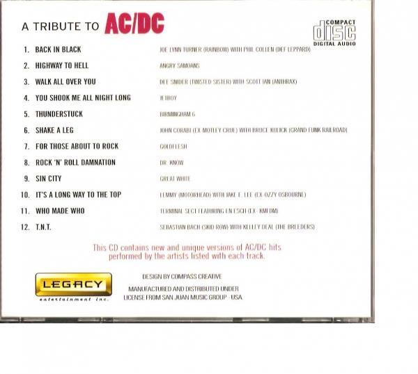 Various Artists - A Tribute To ACDC