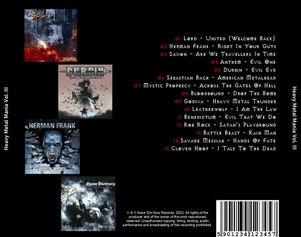 Various Artists - Heavy Metal Mania Vol. I - III