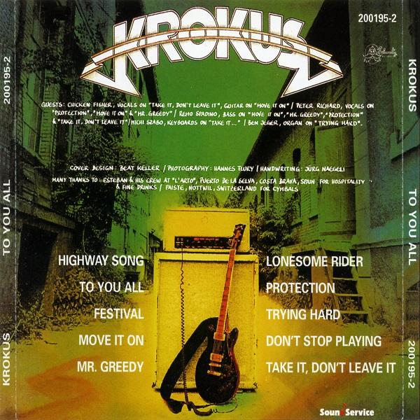 Krokus - To You All (Reissue 2001) (Lossless)