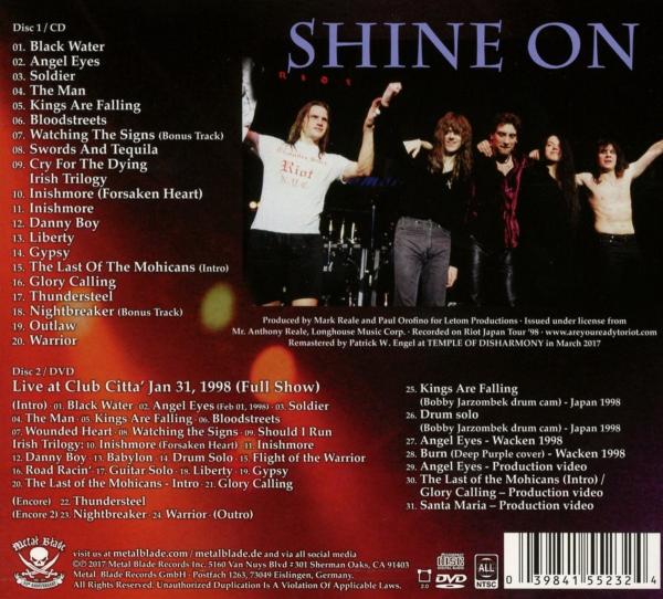 Riot - Shine On (DVD)