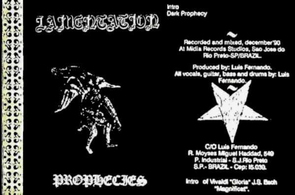 Lamentation - Prophecies (Demo)