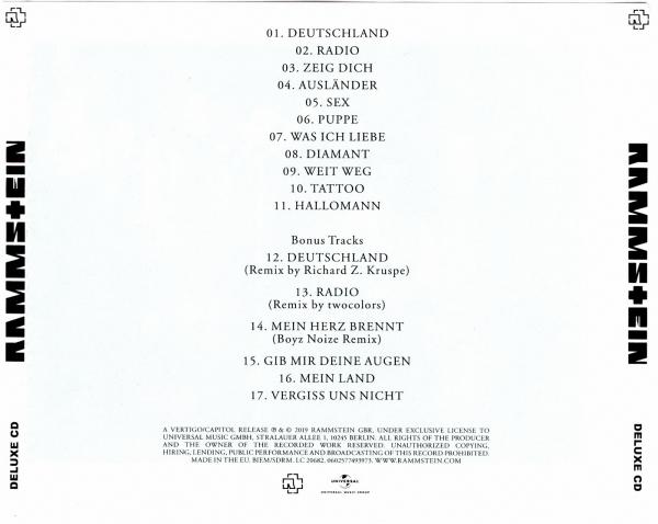 Rammstein - Rammstein (Deluxe Edition) (Lossless)