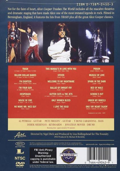 Alice Cooper - Trashes the world (DVD)