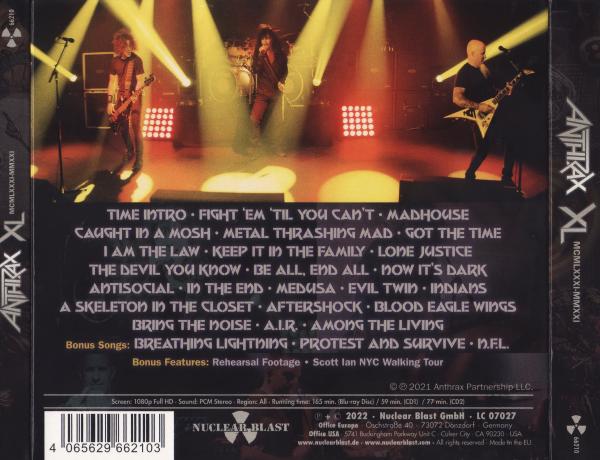 Anthrax - XL (MCMLXXXI - MMXXII) (2CD) (Live) (Lossless)