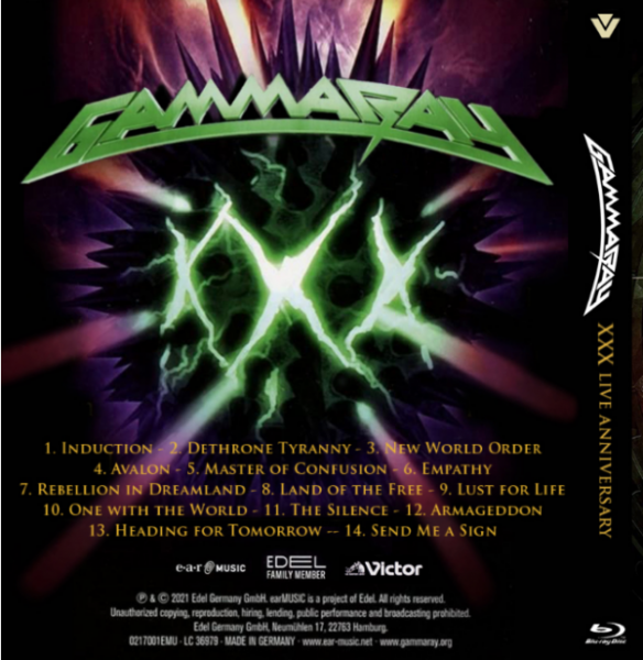 Gamma Ray - 30 Years Live Anniversary (Live) (Blu-Ray)