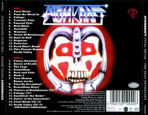 Atomkraft - Total Metal: The Neat Anthology 2CD (compilation)