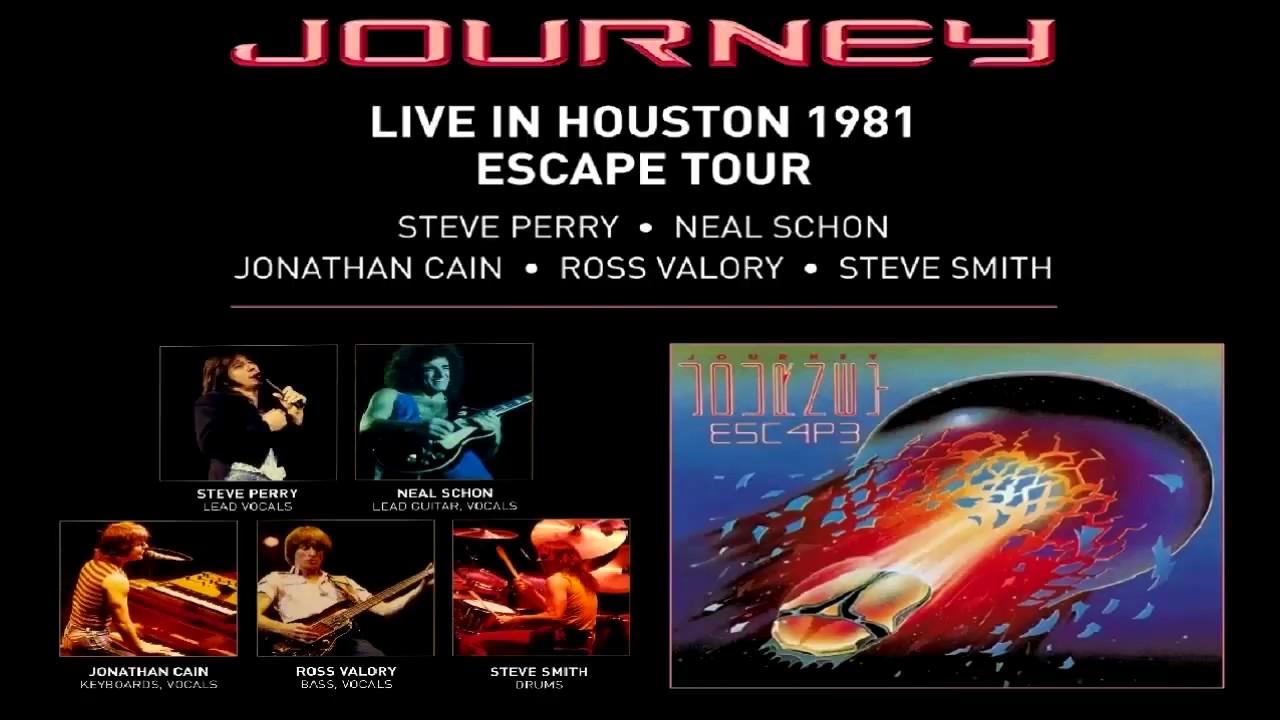 Live journey. Journey Live in Houston 1981: the Escape Tour. Journey Escape 1981 обложка. Journey "Escape". Journey "Live in Japan 2017".